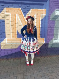 Outfit from a March 2017 crafting meet.
