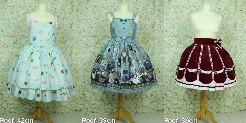 Wunderwelt Original Petticoat under 3 different dresses