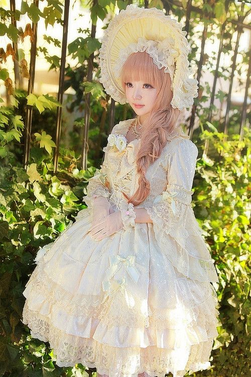 EGL 純白フリフリ♡プリンセス♡ロリータの冬春コーデ white Hime(princess) lolita winter spring  fashion – Wunderwelt Libre