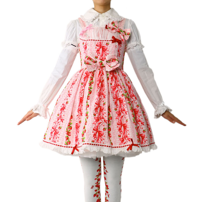 Angelic Pretty スウィートリボンストロベリーJSK-