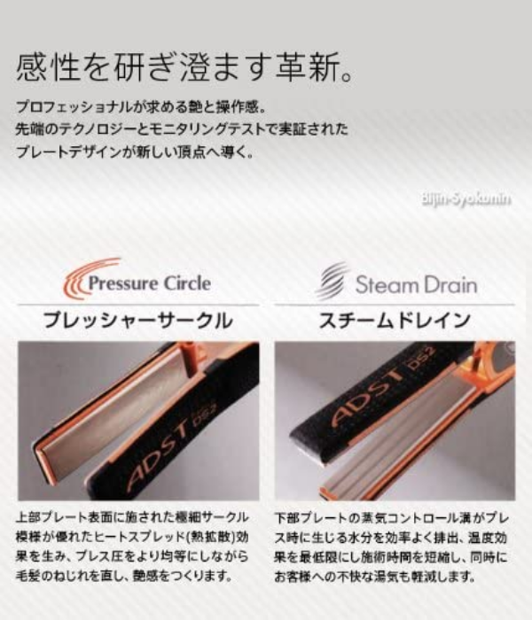 ADST Premium DS2 縮毛矯正 ストレートヘアアイロン アドスト